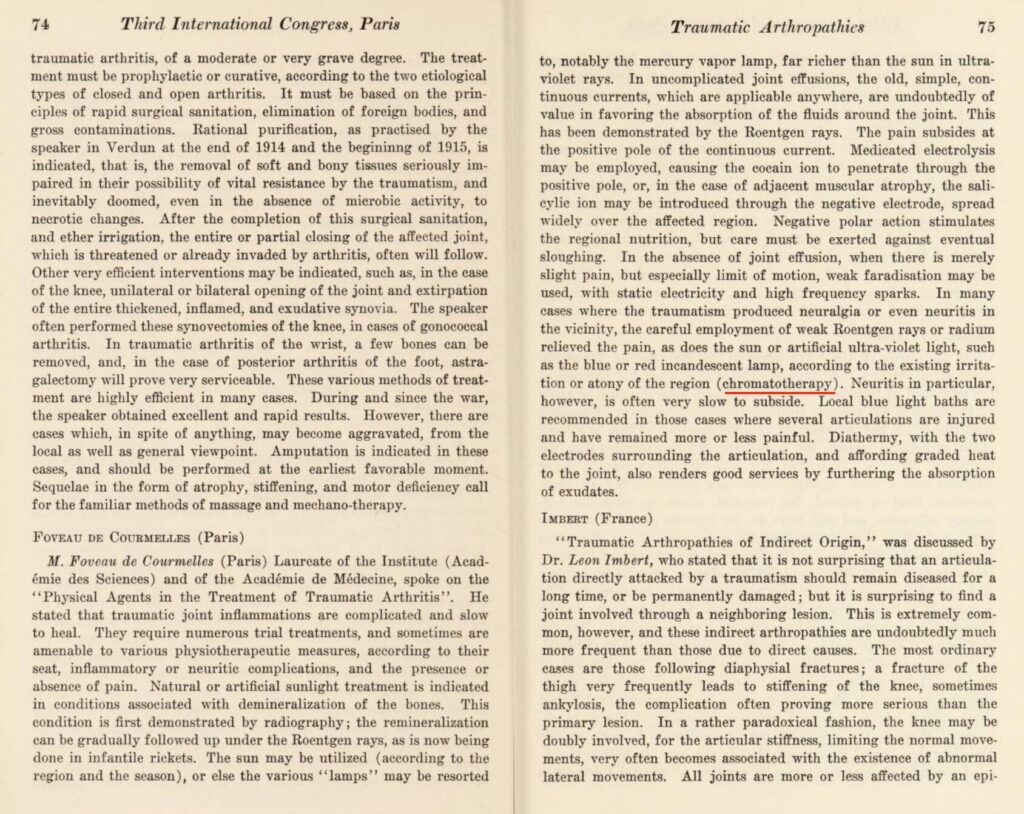 Texte original de la publication de 1926 - Foveau de Courmelles.